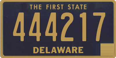 DE license plate 444217