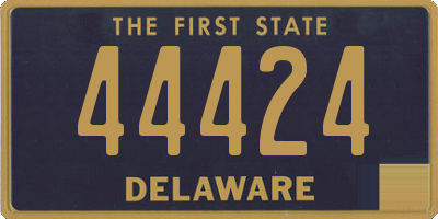 DE license plate 44424