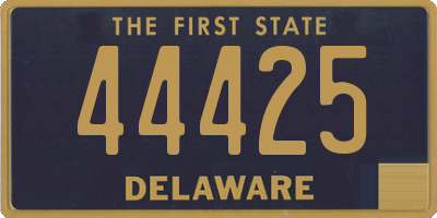 DE license plate 44425