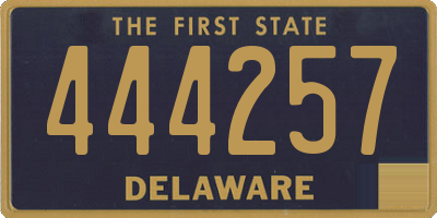 DE license plate 444257