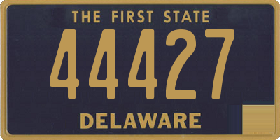 DE license plate 44427