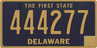 DE license plate 444277
