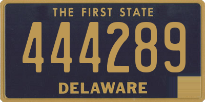 DE license plate 444289