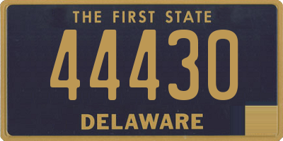 DE license plate 44430