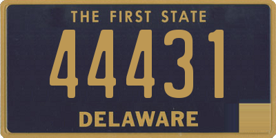 DE license plate 44431