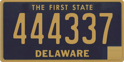DE license plate 444337