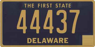 DE license plate 44437