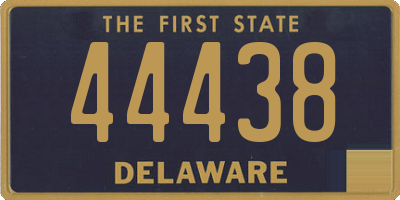 DE license plate 44438