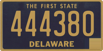 DE license plate 444380