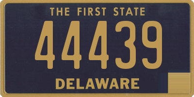 DE license plate 44439