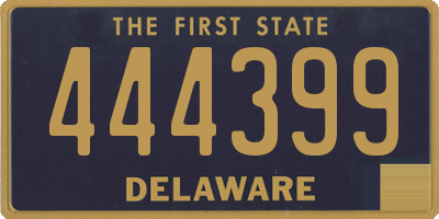 DE license plate 444399