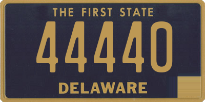 DE license plate 44440