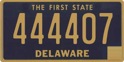 DE license plate 444407