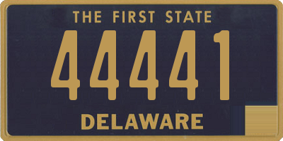 DE license plate 44441