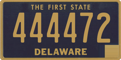 DE license plate 444472
