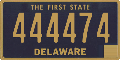 DE license plate 444474