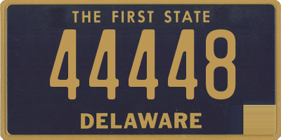 DE license plate 44448