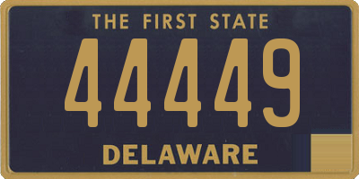 DE license plate 44449