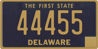 DE license plate 44455