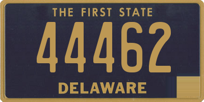 DE license plate 44462
