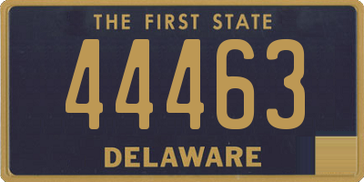 DE license plate 44463