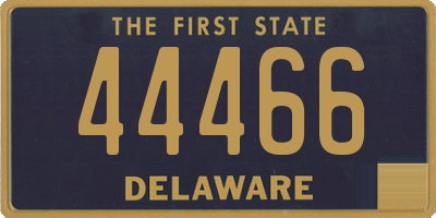 DE license plate 44466