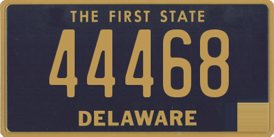 DE license plate 44468