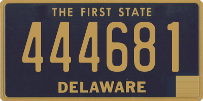 DE license plate 444681