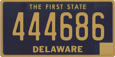DE license plate 444686