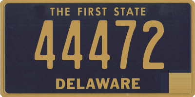 DE license plate 44472