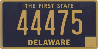 DE license plate 44475