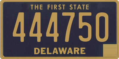 DE license plate 444750