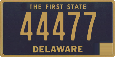 DE license plate 44477