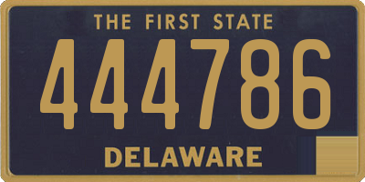 DE license plate 444786