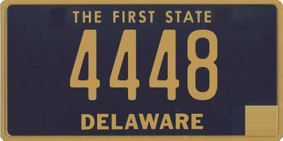 DE license plate 4448