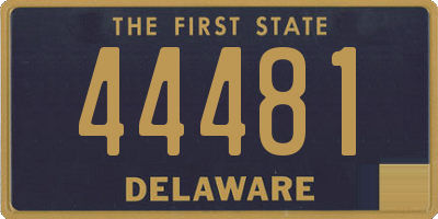 DE license plate 44481