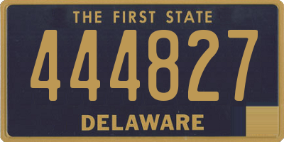 DE license plate 444827