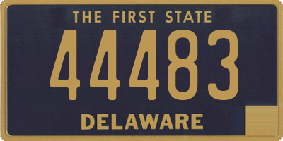 DE license plate 44483