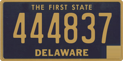 DE license plate 444837