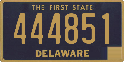 DE license plate 444851