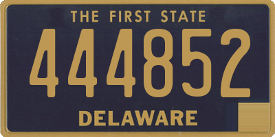 DE license plate 444852