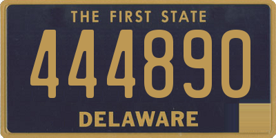 DE license plate 444890