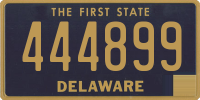 DE license plate 444899
