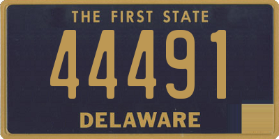 DE license plate 44491