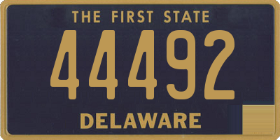 DE license plate 44492