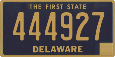 DE license plate 444927