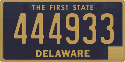 DE license plate 444933