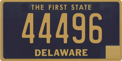 DE license plate 44496