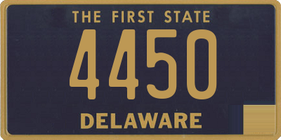 DE license plate 4450