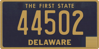 DE license plate 44502